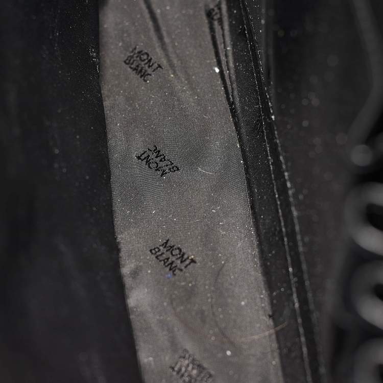Pre Owned Montblanc Black Leather Meisterstuck Briefcase