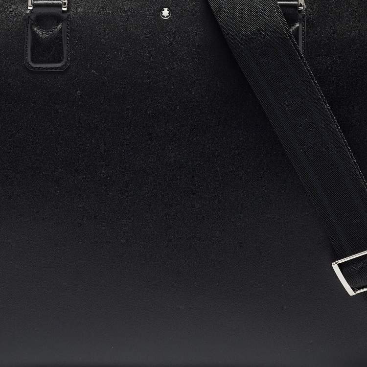 Pre Owned Montblanc Black Leather Meisterstuck Briefcase