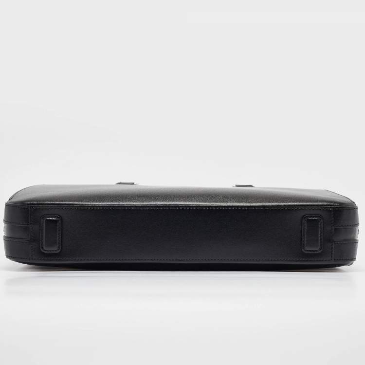 Pre Owned Montblanc Black Leather Meisterstuck Briefcase