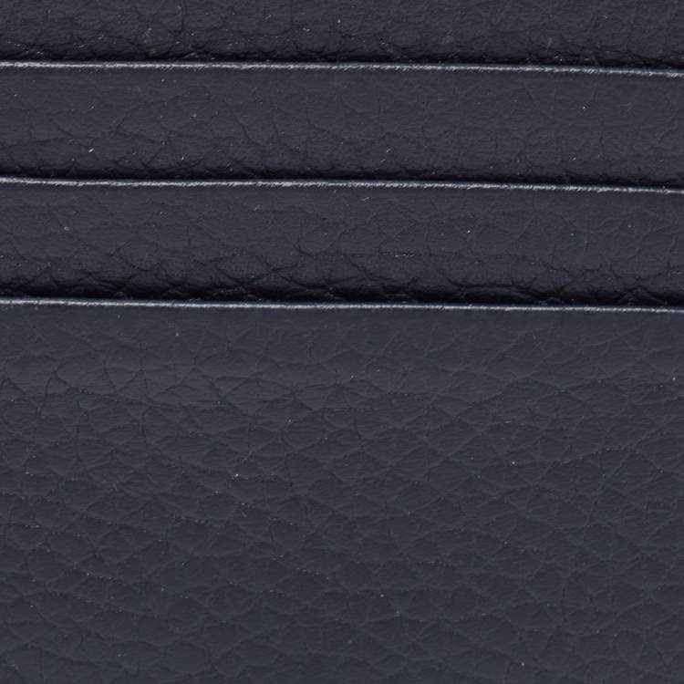 Pre Owned Montblanc Blue Grain Leather Meisterstuck 6CC Card Holder