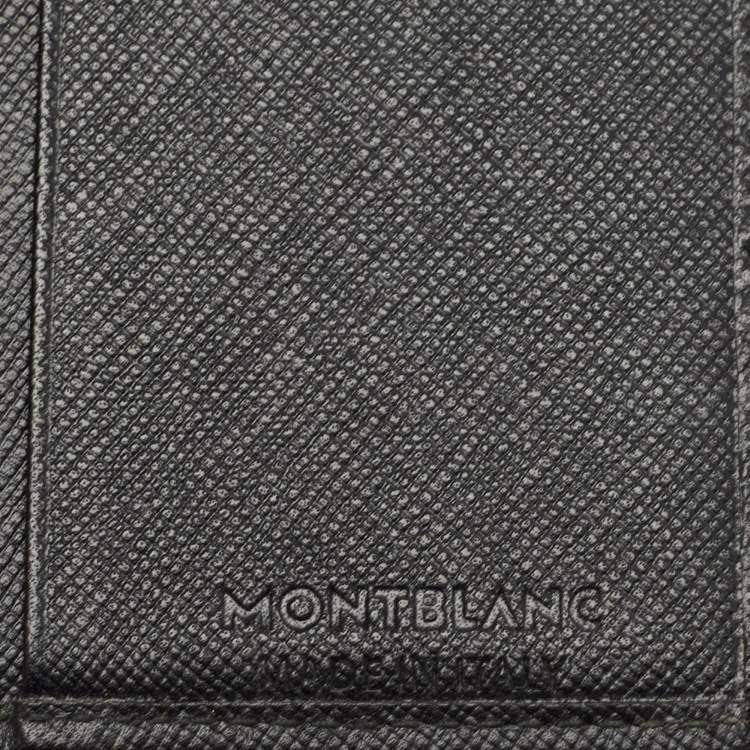 Pre Owned Montblanc Black Nylon and Leather Nightflight Business Card Holder