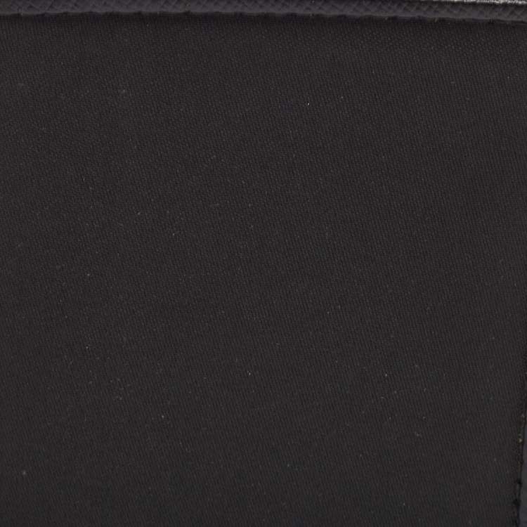 Pre Owned Montblanc Black Nylon and Leather Nightflight Business Card Holder