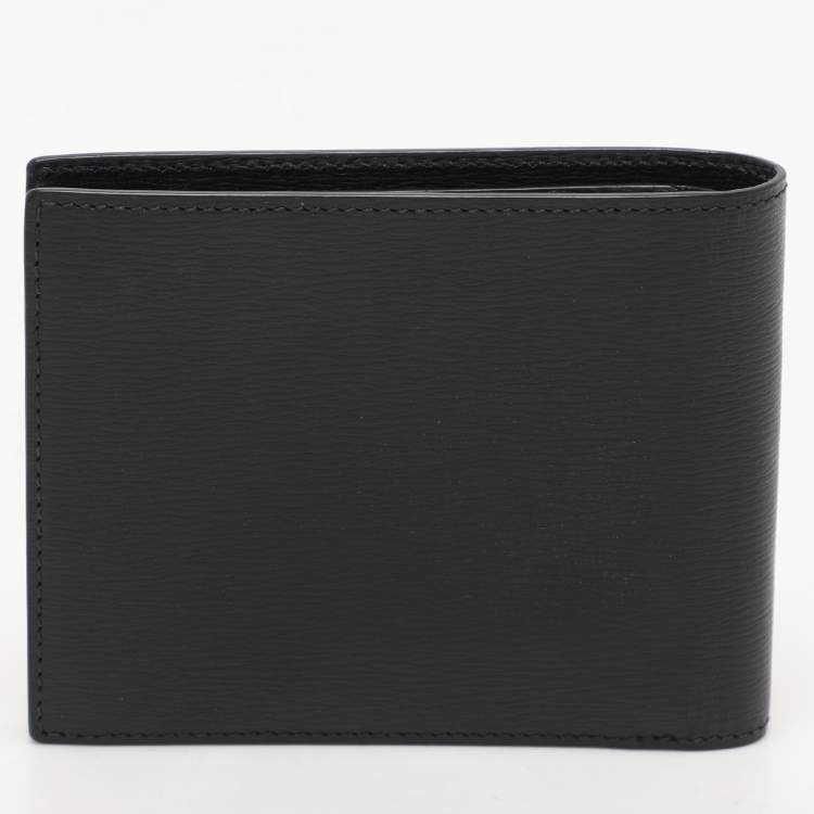 Pre Owned Montblanc Black Leather Westside Bifold Wallet