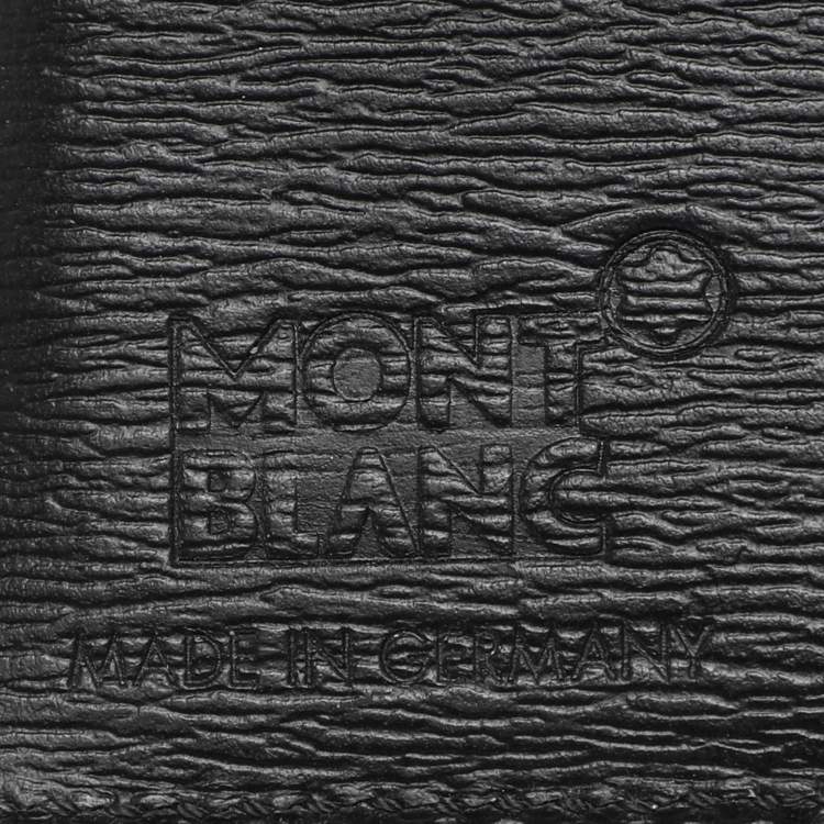 Pre Owned Montblanc Black Leather Westside Bifold Wallet