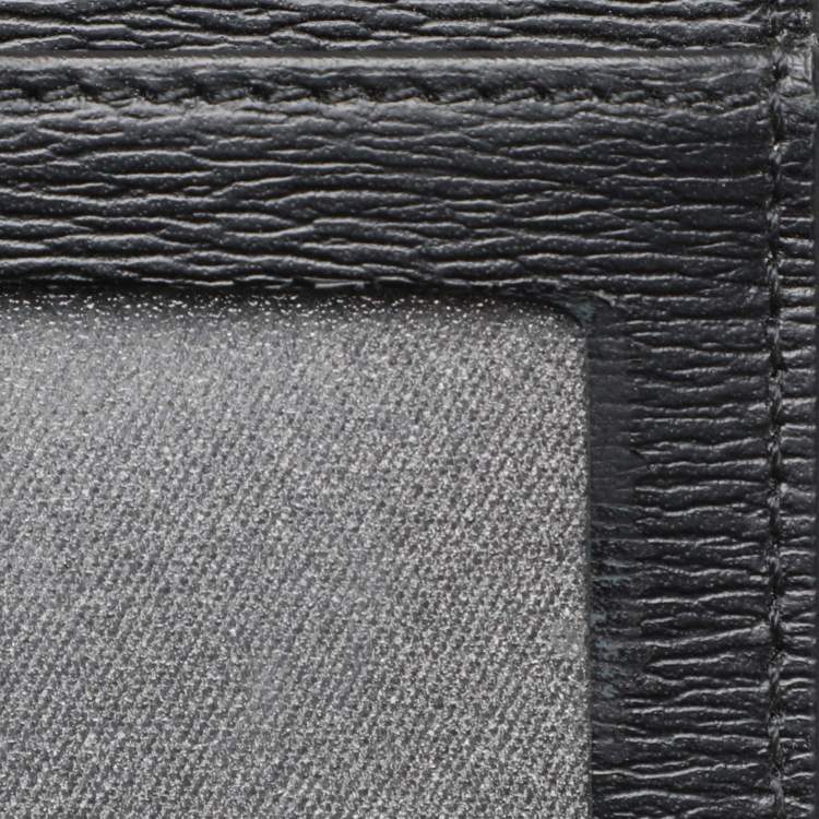 Pre Owned Montblanc Black Leather Westside Bifold Wallet