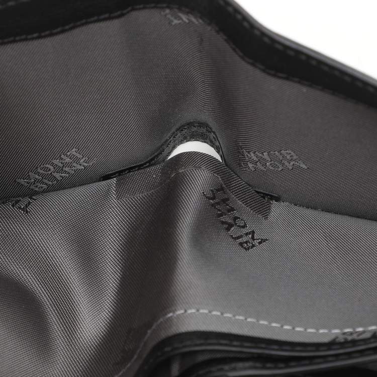 Pre Owned Montblanc Black Leather Westside Bifold Wallet