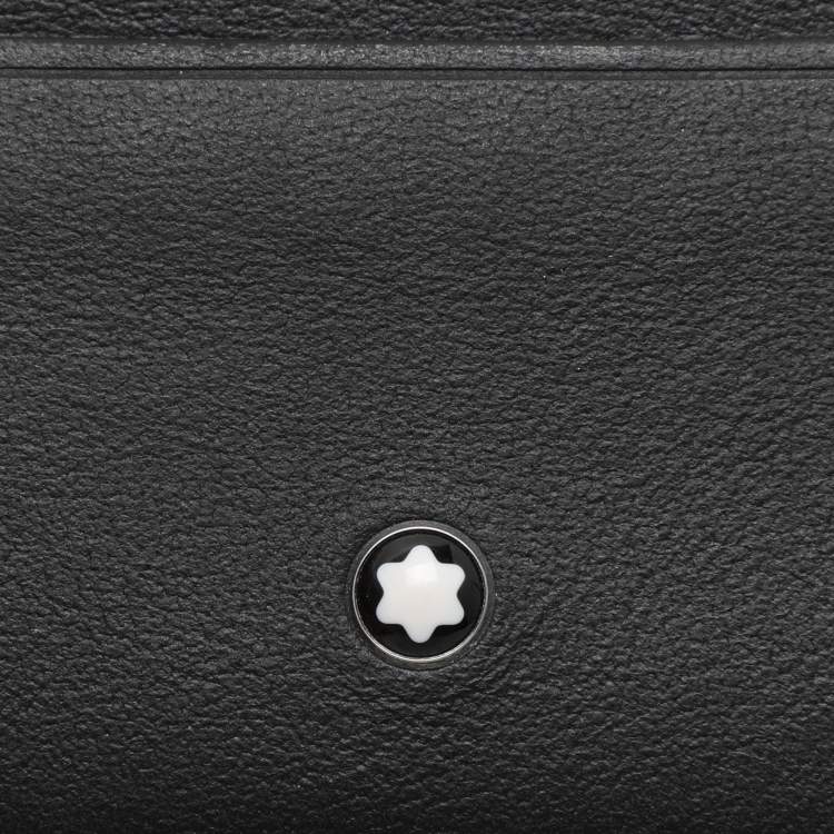 Pre Owned Montblanc Black Leather Meisterstuck Card Holder