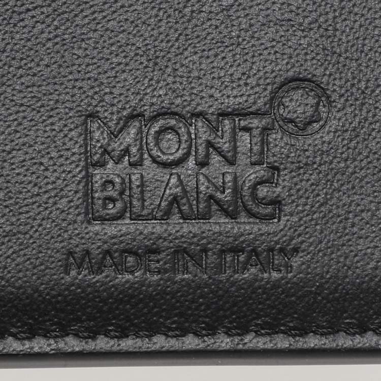 Pre Owned Montblanc Black Leather Meisterstuck Bifold Wallet