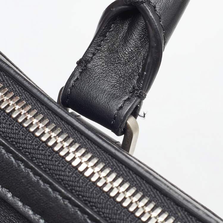 Pre Owned Montblanc Black Leather Sartorial Document Briefcase