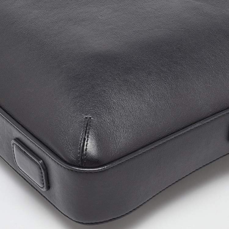 Pre Owned Montblanc Black Leather Sartorial Document Briefcase