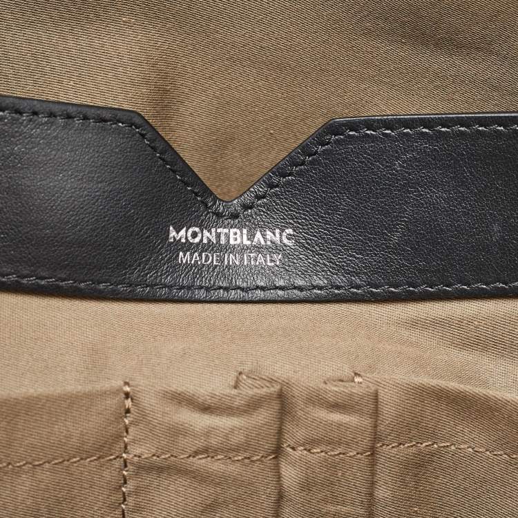 Pre Owned Montblanc Black Leather Sartorial Document Briefcase