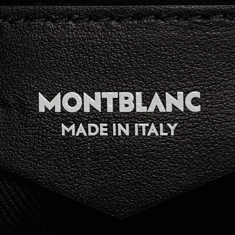 Pre Owned Montblanc Black Leather Meisterstuck Messenger Bag