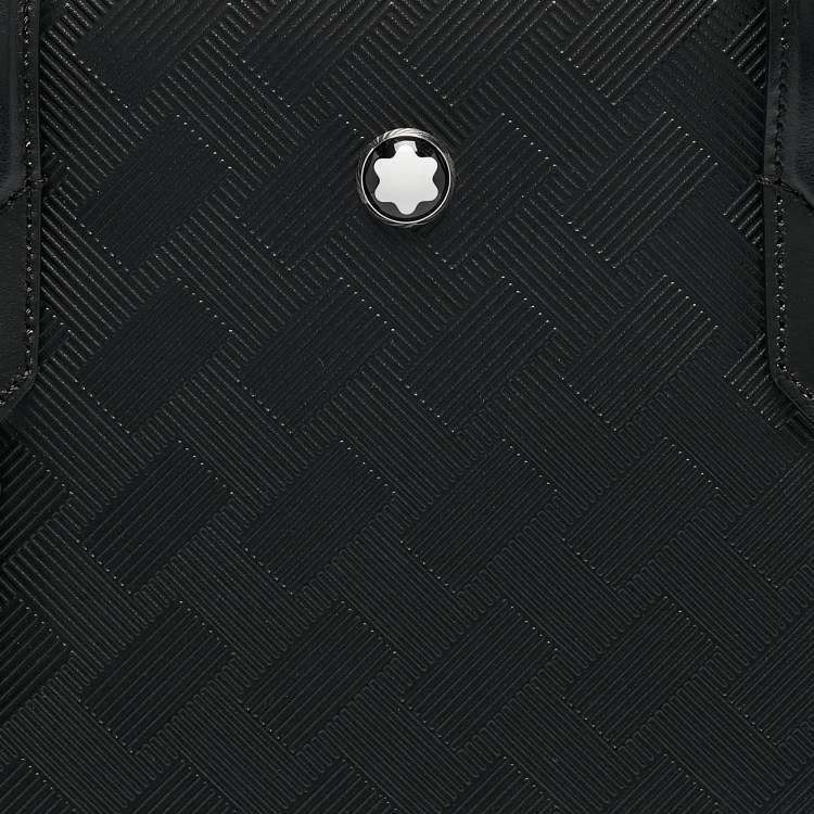 Pre Owned Montblanc Black Textured Leather Extreme 3.0 Document Case