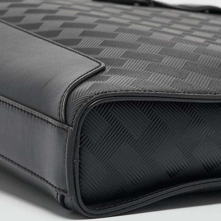 Pre Owned Montblanc Black Textured Leather Extreme 3.0 Document Case