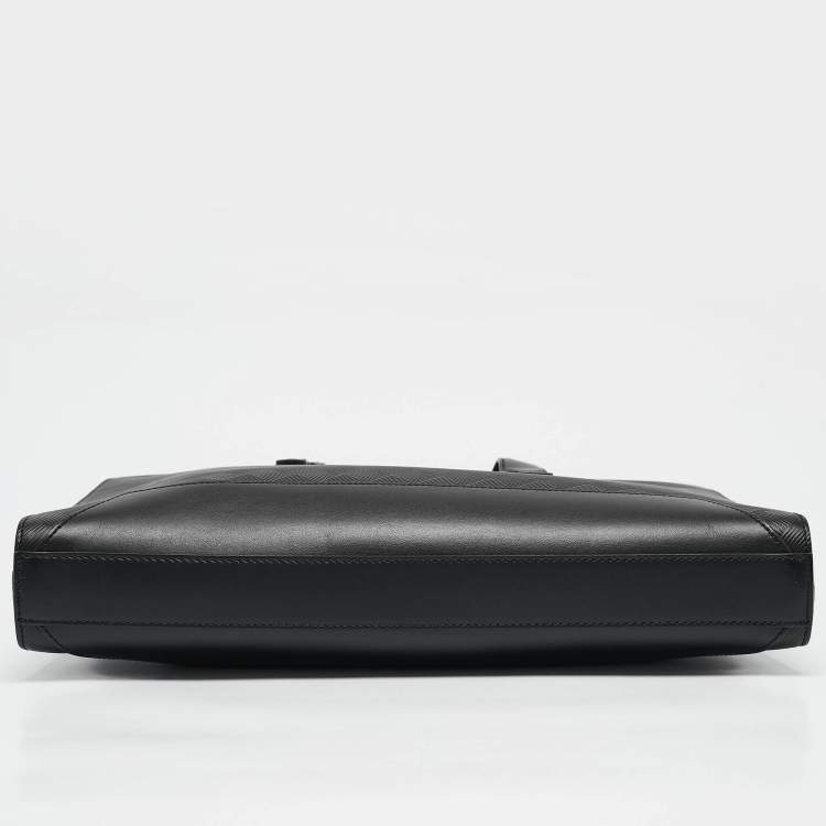 Pre Owned Montblanc Black Textured Leather Extreme 3.0 Document Case