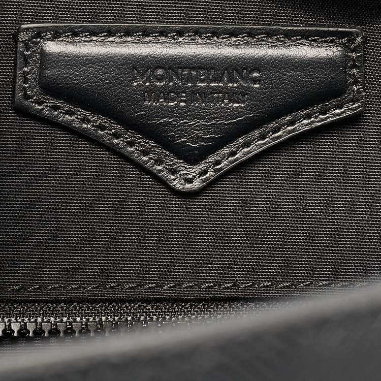 Pre Owned Montblanc Black Textured Leather Extreme 3.0 Document Case