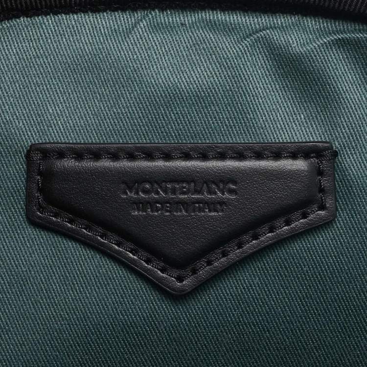 Pre Owned Montblanc x Zidane Black Coated Fabric Extreme 3.0  Pattern Sling Bag