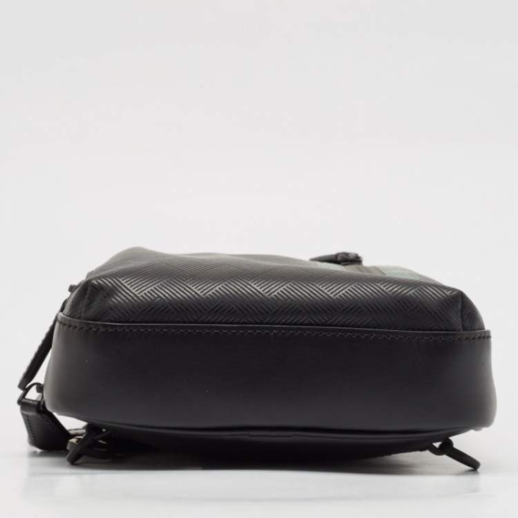 Pre Owned Montblanc x Zidane Black Coated Fabric Extreme 3.0  Pattern Sling Bag