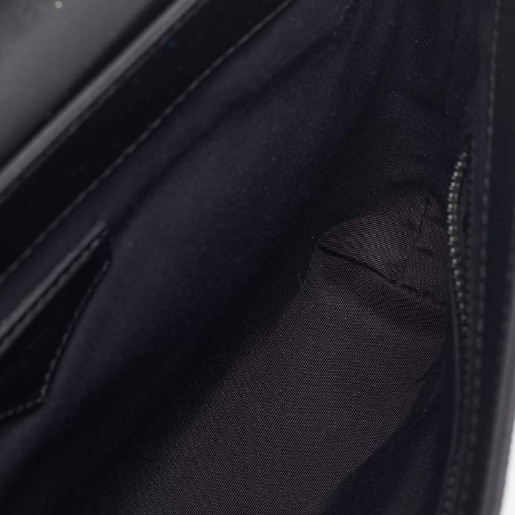 Pre Owned Montblanc Black Leather Extreme 3.0 4810 M Lock Buckle Envelope Crossbody Bag
