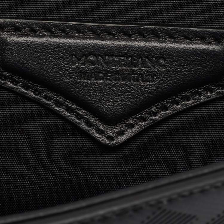 Pre Owned Montblanc Black Leather Extreme 3.0 4810 M Lock Buckle Envelope Crossbody Bag