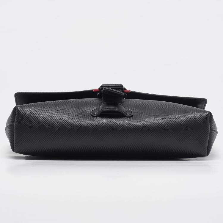 Pre Owned Montblanc Black Leather Extreme 3.0 4810 M Lock Buckle Envelope Crossbody Bag