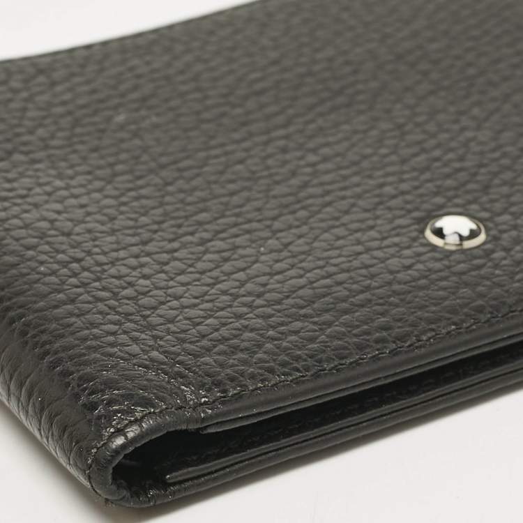 Pre Owned Montblanc Black Leather Meisterstuck 6CC Bifold Wallet
