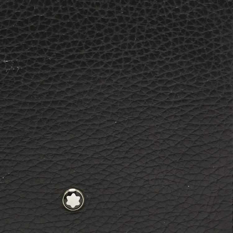 Pre Owned Montblanc Black Leather Meisterstuck 6CC Bifold Wallet