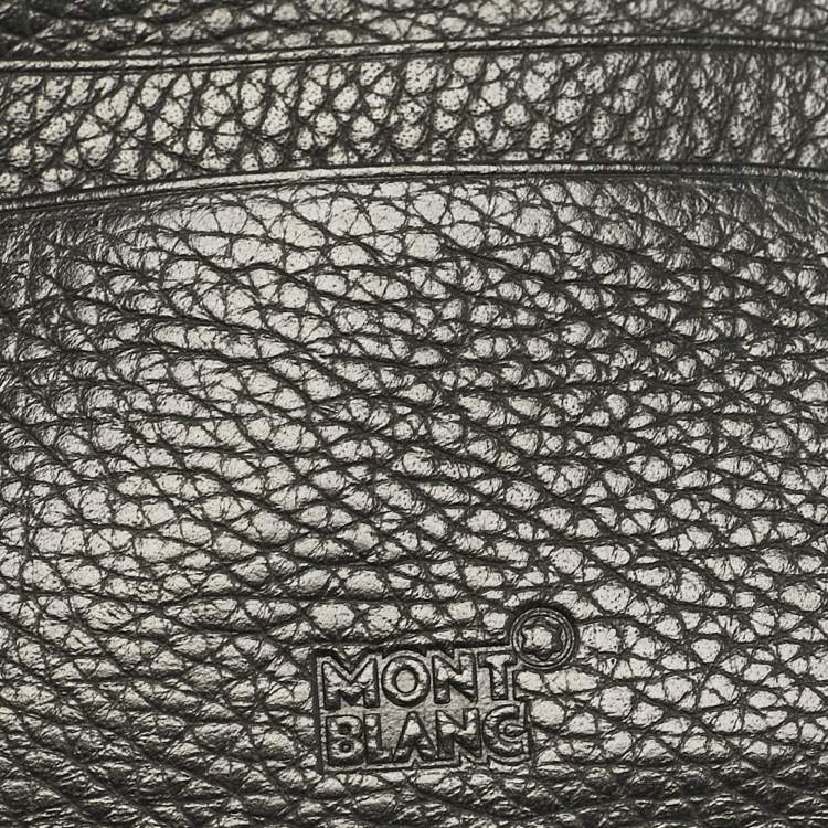 Pre Owned Montblanc Black Leather Meisterstuck 6CC Bifold Wallet