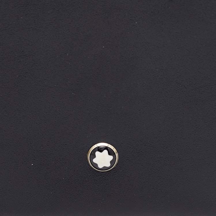 Pre Owned Montblanc Black Leather Meisterstuck Bifold Card Holder
