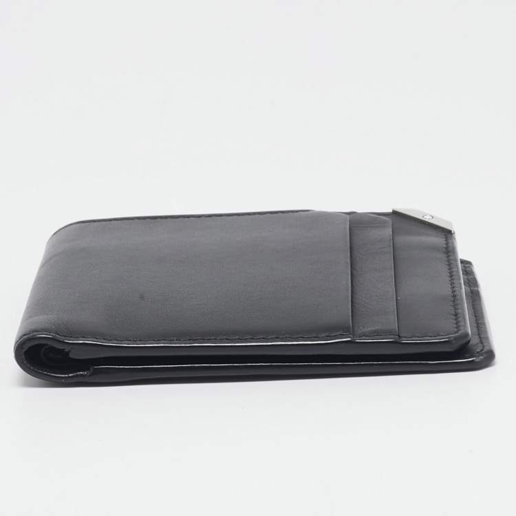 Pre Owned Montblanc Black Leather Urban Spirit Bifold Wallet