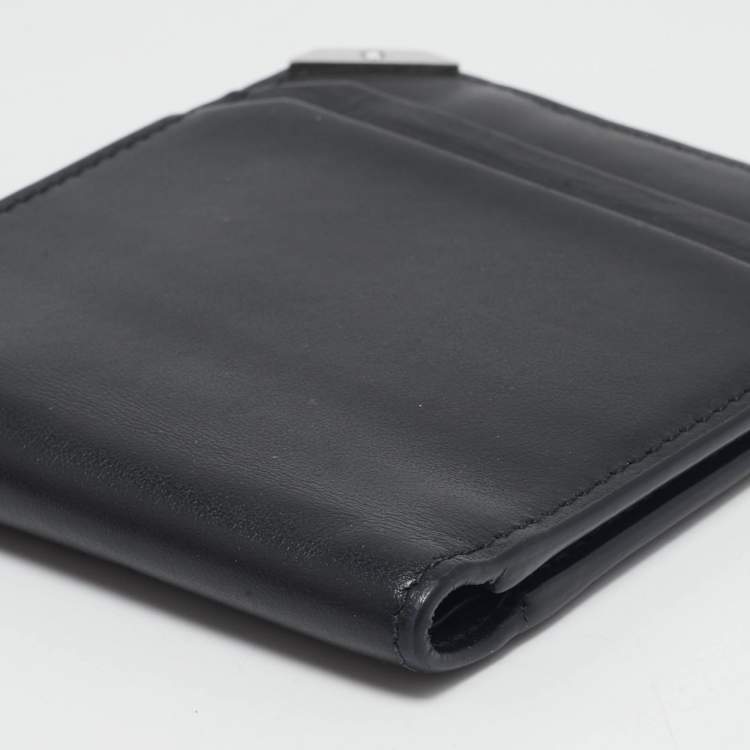 Pre Owned Montblanc Black Leather Urban Spirit Bifold Wallet