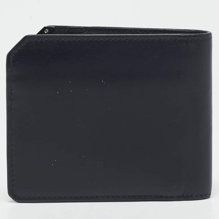 Pre Owned Montblanc Black Leather Urban Spirit Bifold Wallet