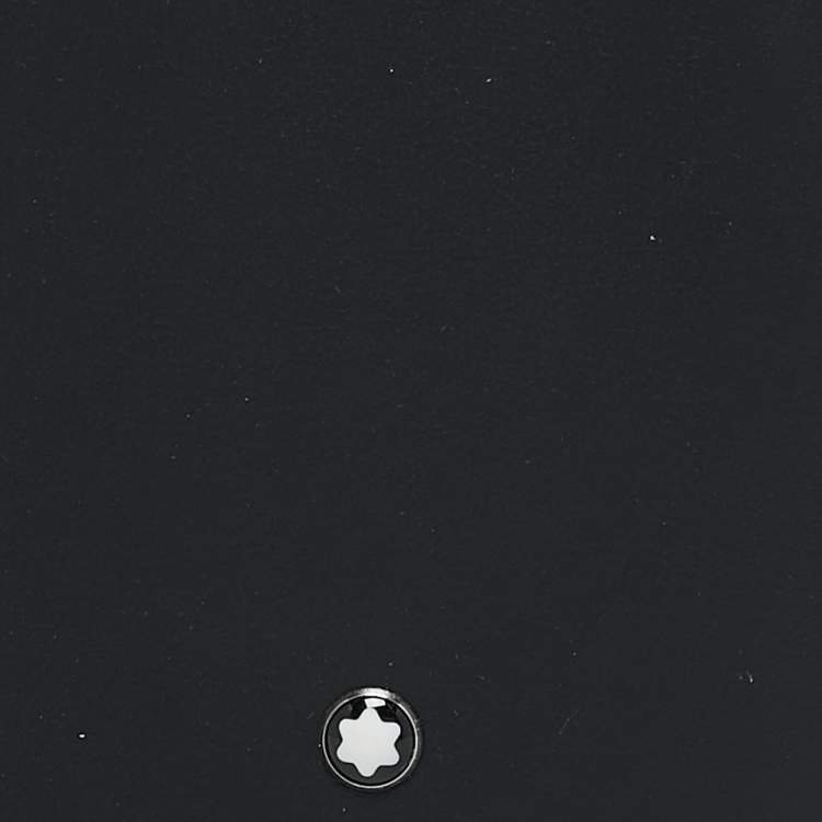 Pre Owned Montblanc Black Leather Meisterstuck Bifold Wallet