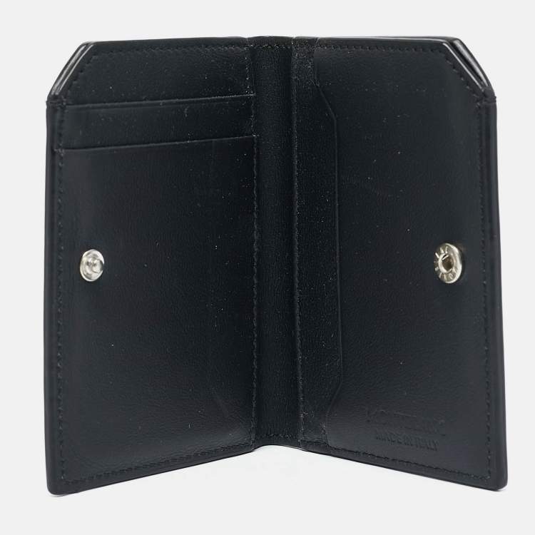 Pre Owned Montblanc Black Leather Meisterstuck Bifold Wallet