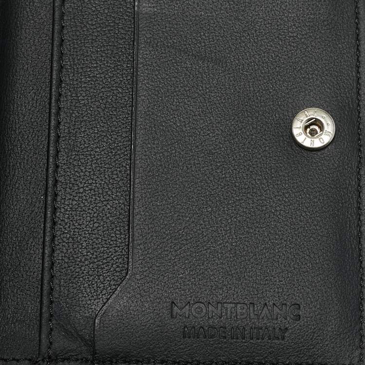 Pre Owned Montblanc Black Leather Meisterstuck Bifold Wallet