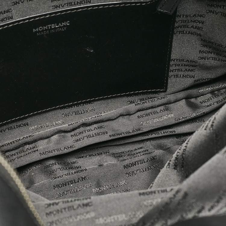 Pre Owned Montblanc Black Leather Sartorial Document Briefcase
