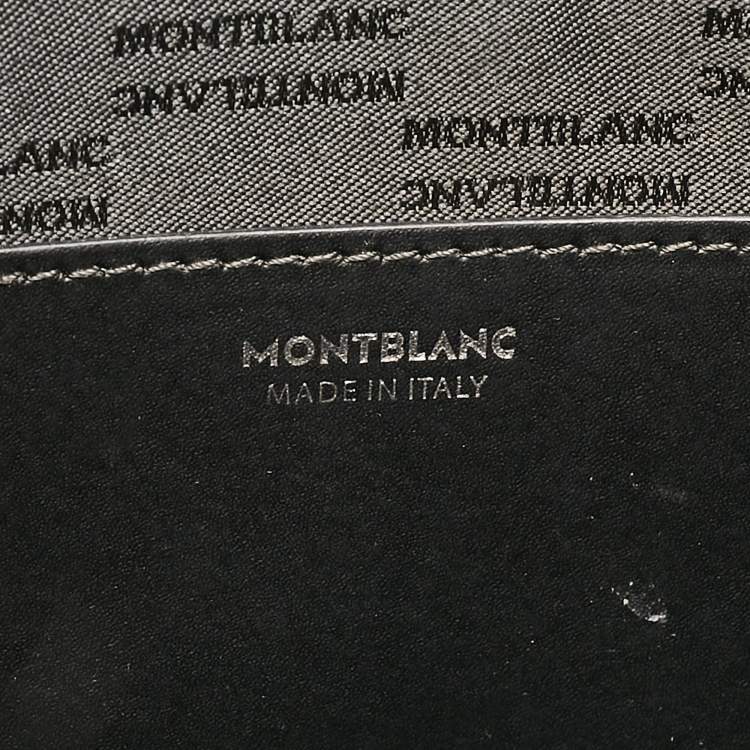 Pre Owned Montblanc Black Leather Sartorial Document Briefcase