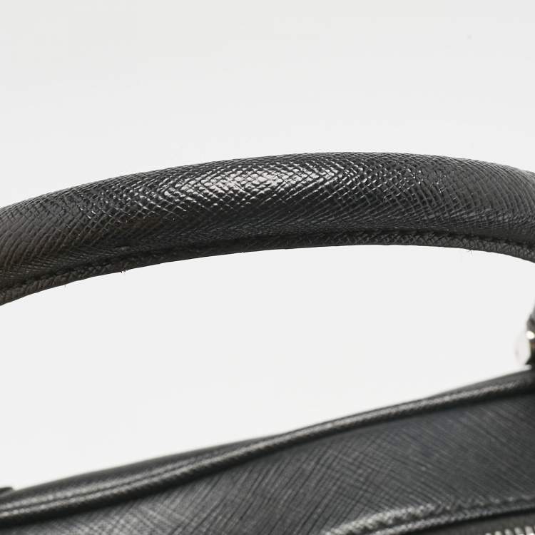 Pre Owned Montblanc Black Leather Sartorial Document Briefcase