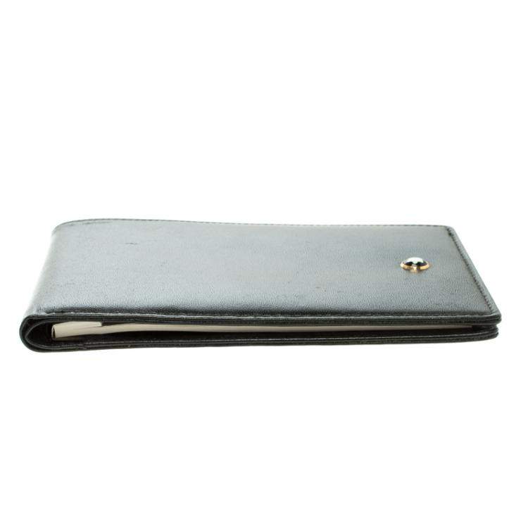مملوكة مسبقًا Montblanc Black Leather Meisterstuck Notepad Wallet