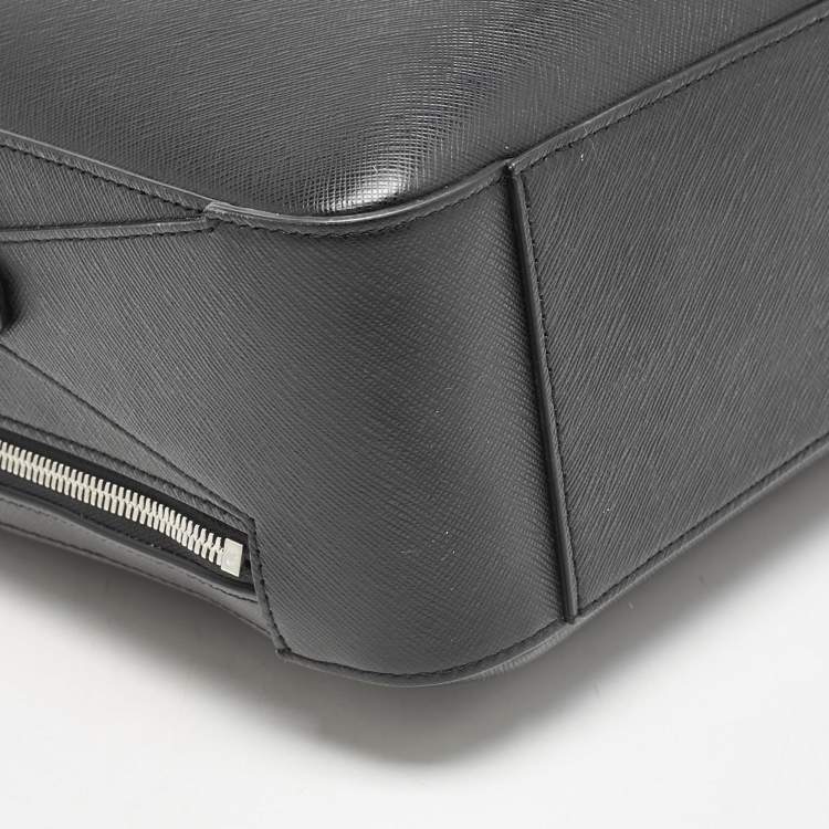 Pre Owned Montblanc Black Leather Large Sartorial Document Briefcase