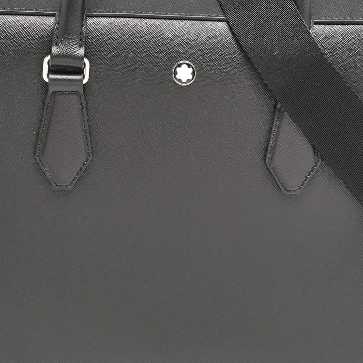 Pre Owned Montblanc Black Leather Large Sartorial Document Briefcase