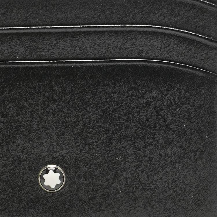 Pre Owned Montblanc Black Leather Meisterstuck 6CC Card Holder