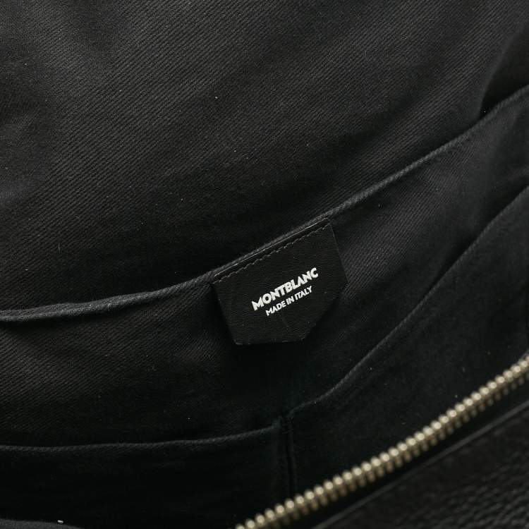 Pre Owned Montblanc Black Leather Meisterstuck Backpack