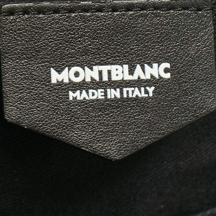 Pre Owned Montblanc Black Leather Meisterstuck Backpack