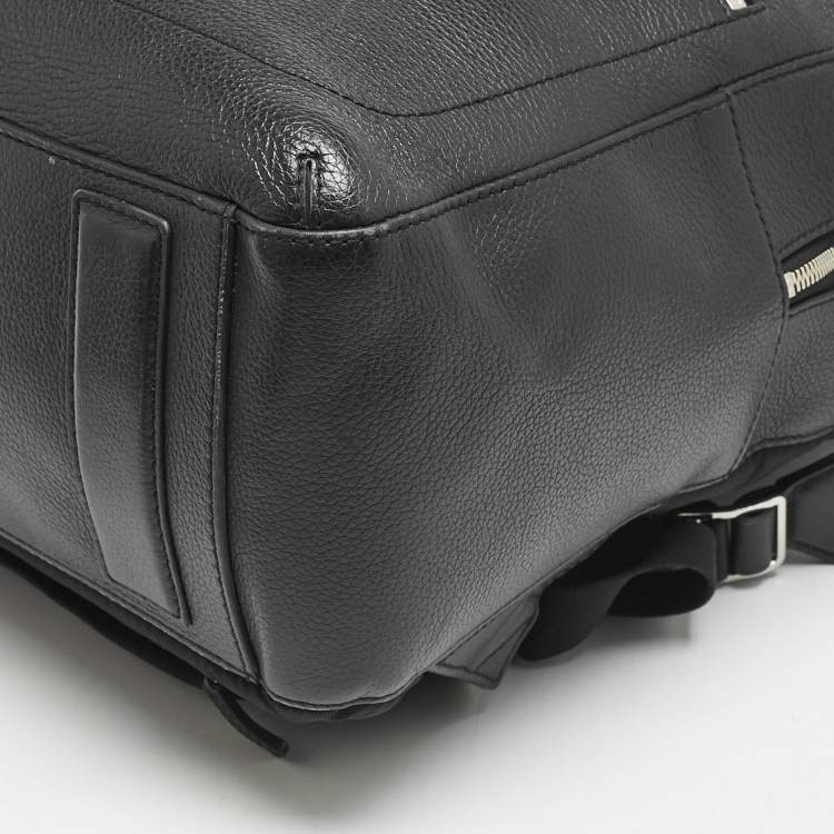 Pre Owned Montblanc Black Leather Meisterstuck Backpack