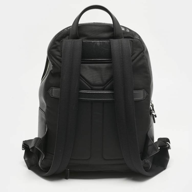 Pre Owned Montblanc Black Leather Meisterstuck Backpack