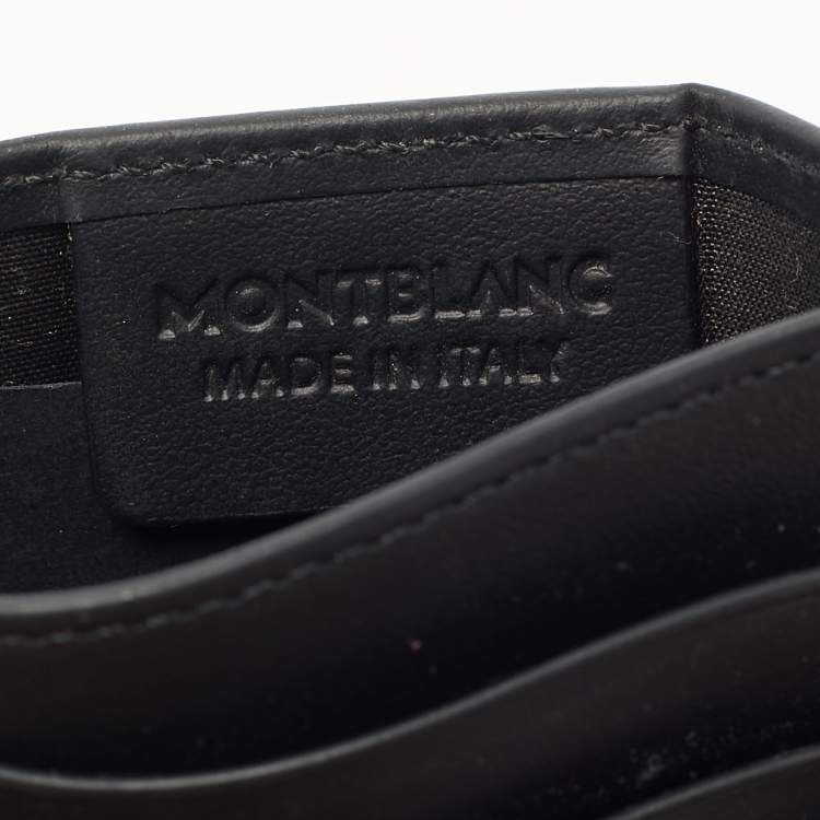 Pre Owned Montblanc Black Leather Meisterstuck Card Holder
