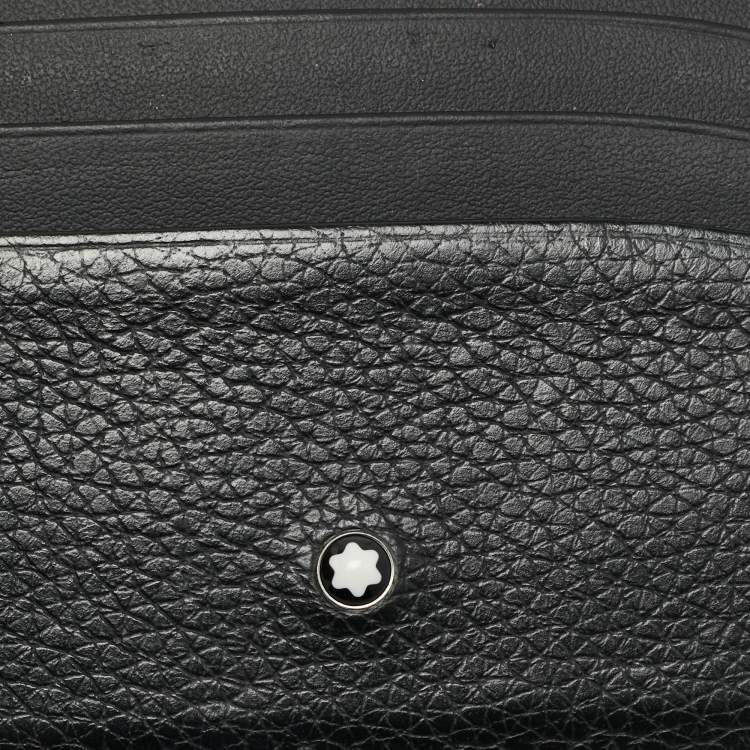 Pre Owned Montblanc Black Leather Meisterstuck Card Holder