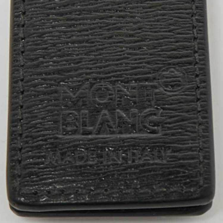 Pre Owned Montblanc Black Leather Westside Money Clip
