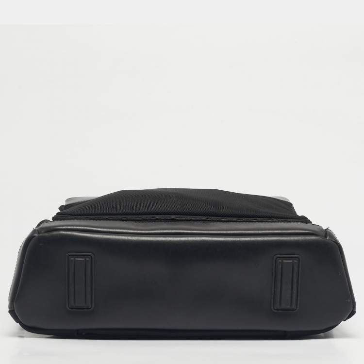 Pre Owned Montblanc Black Nylon and Leather Nightflight Document Briefcase